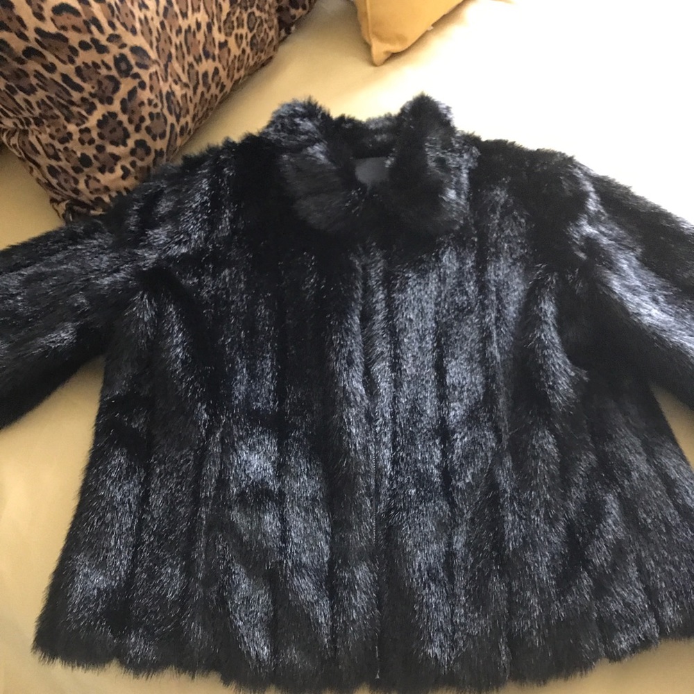 Faux fur jacket